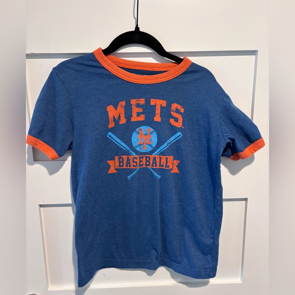 Boys Mets Tee Shirt Size Large 10/12